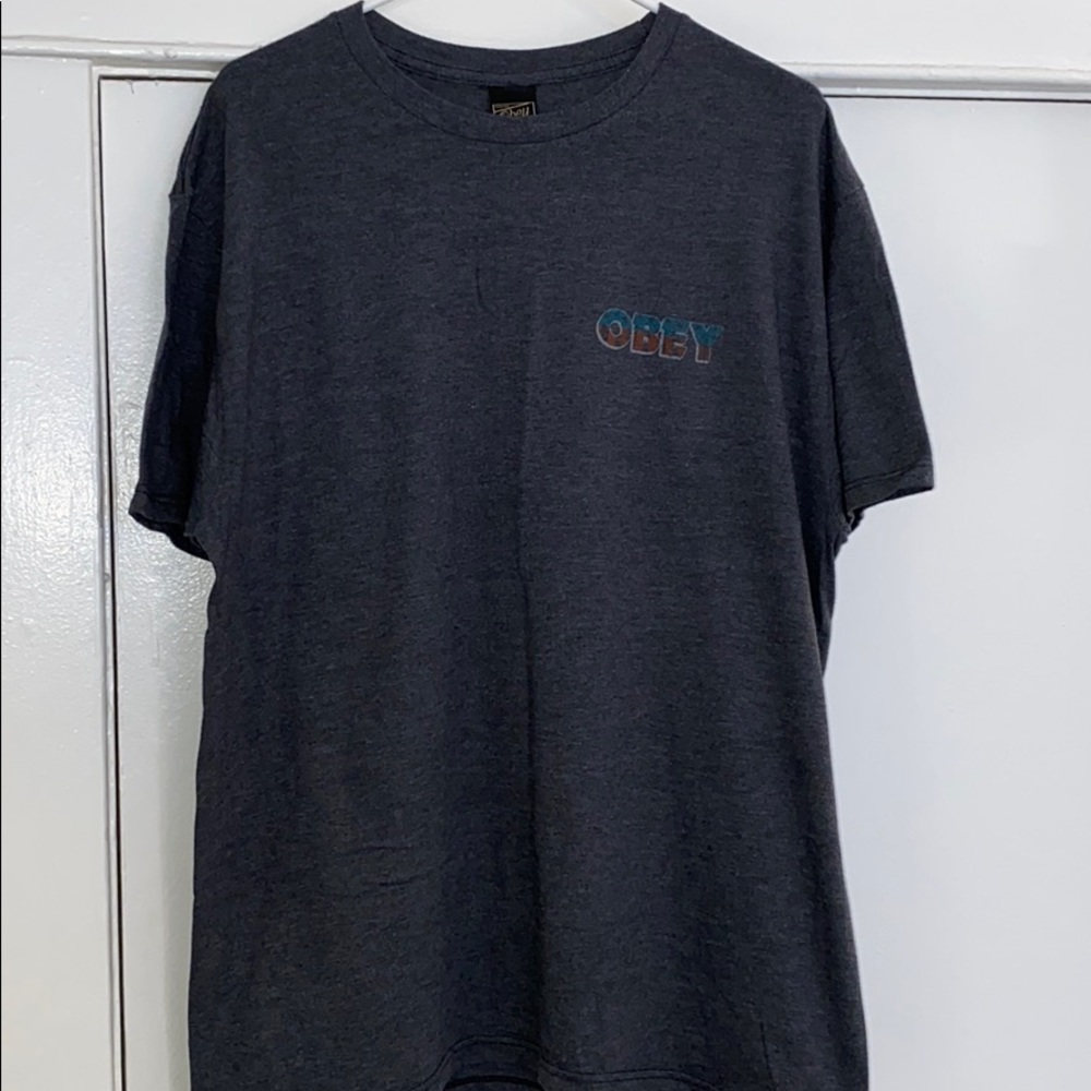 Obey “Spirit of the Streets” Dark Grey T Shirt XL